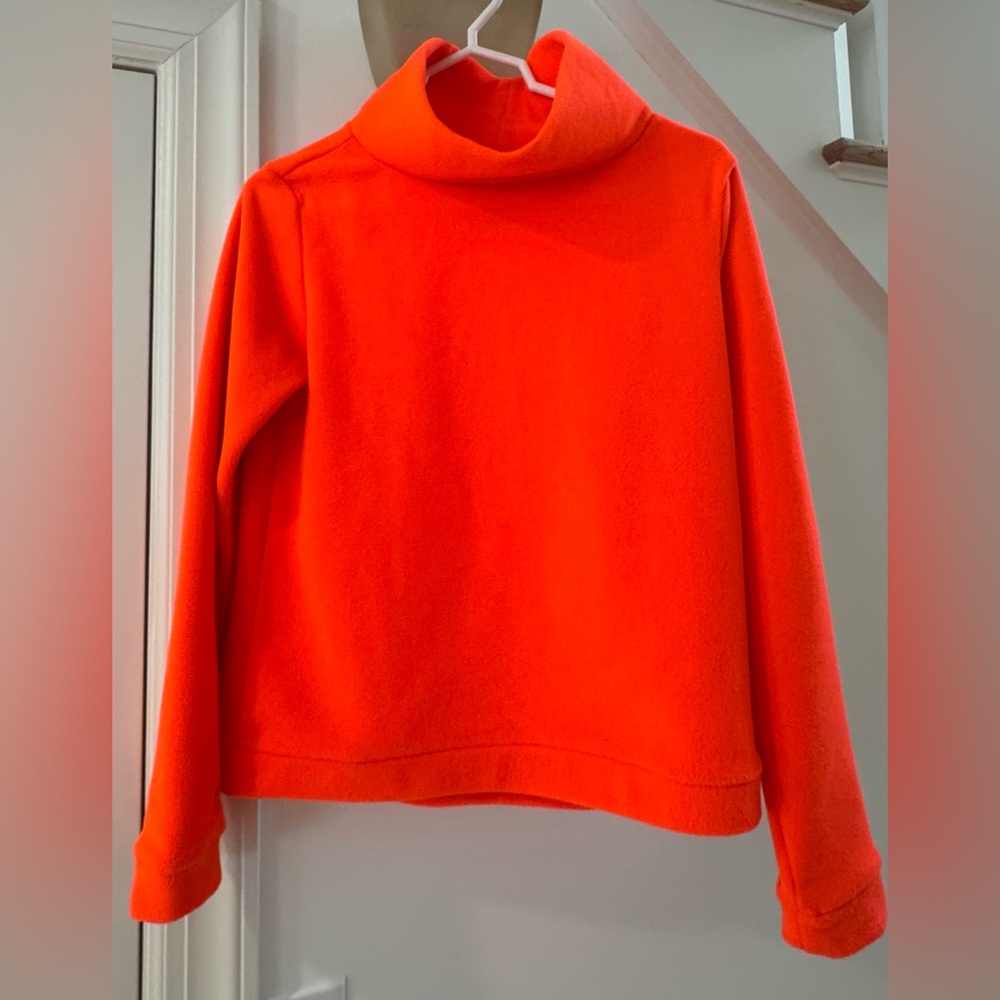 Dudley Stephens Vibrant Orange Cowl Neck Sweater